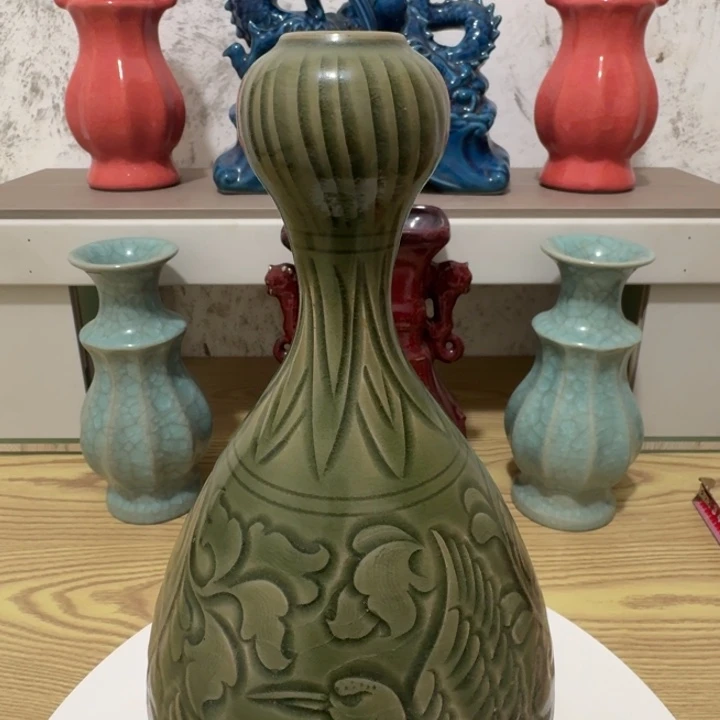 瓷片手工制作陶瓷摆件