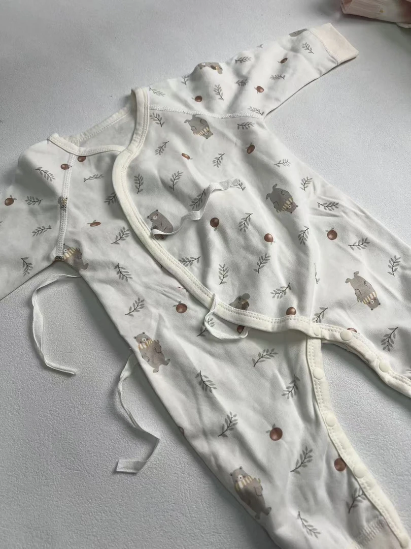 蝴蝶衣四季通用春秋冬季爬服哈衣连体衣新生儿