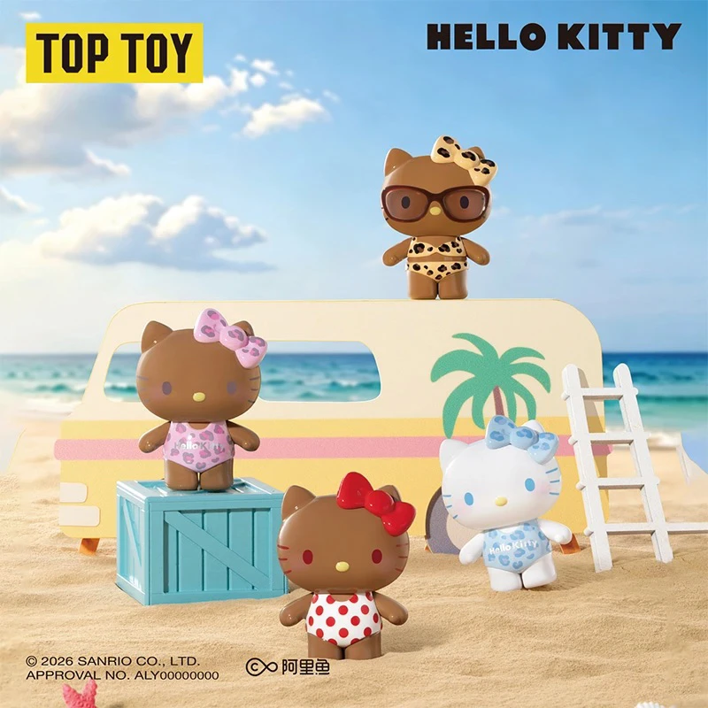 【拆盒】Hello Kitty泳衣派对系列盲袋萌粒公仔可爱