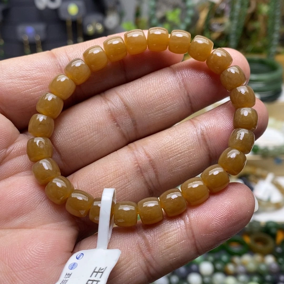 和田玉（糖玉）手链未镶嵌63