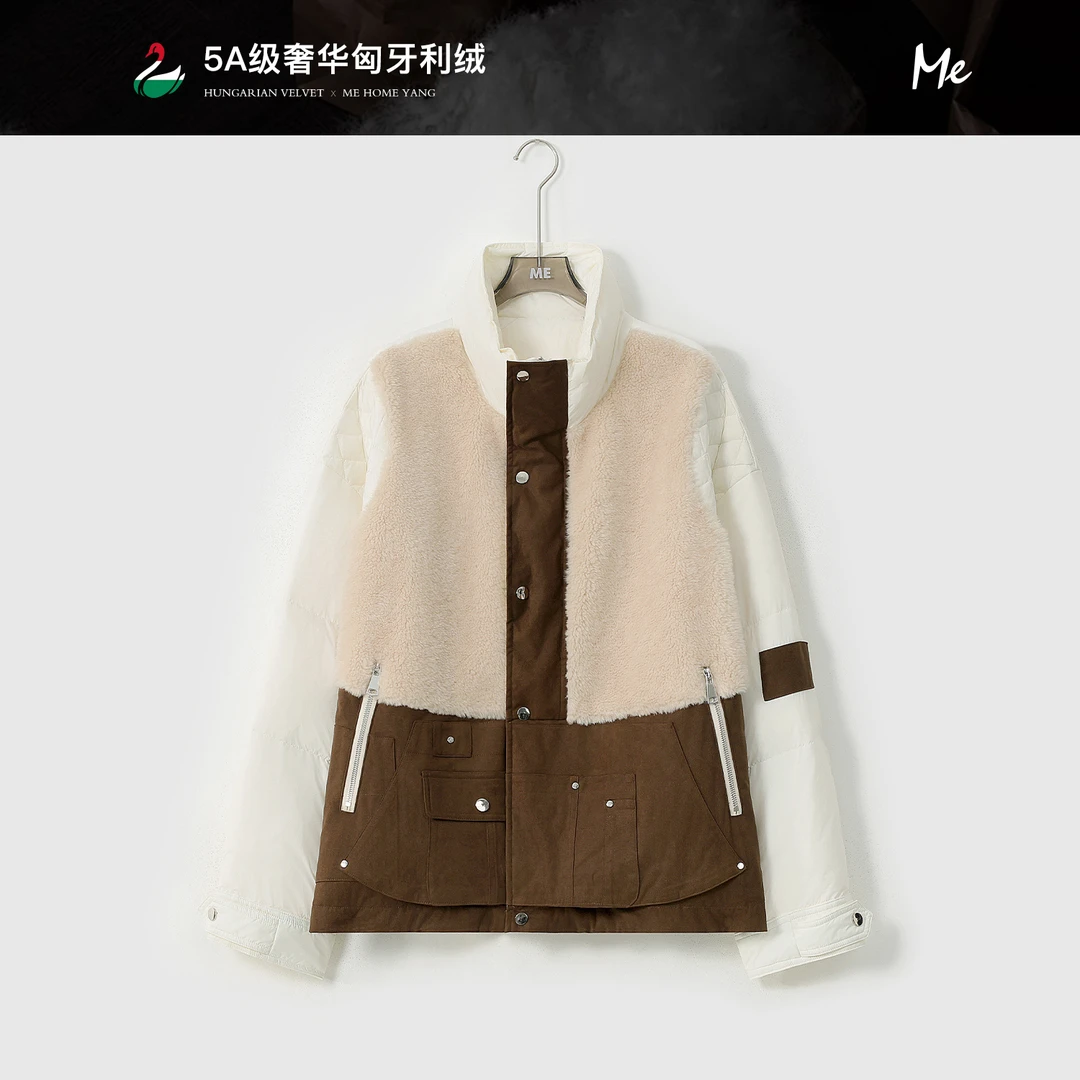 ME【克鲁格匈牙利95鹅绒服】100绵羊毛保暖时尚百搭羽绒服MESA2150