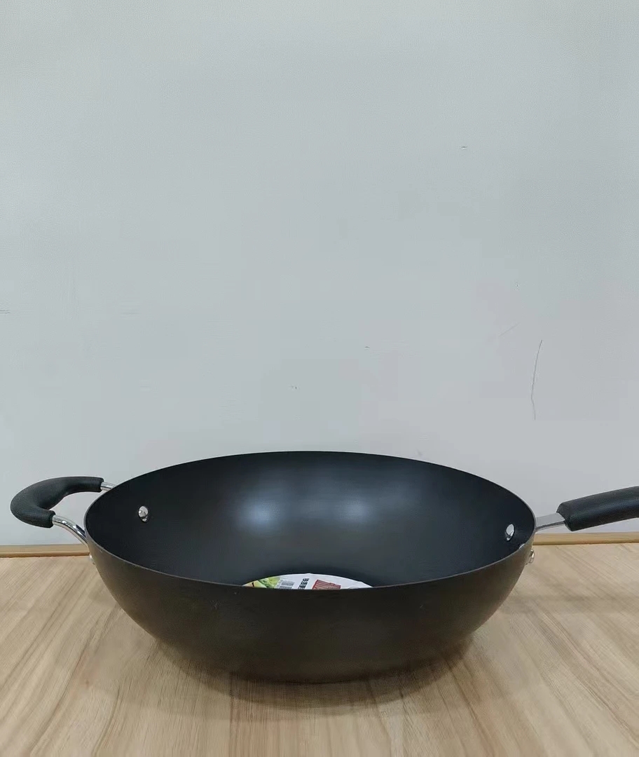 手持式炒锅精熟铁锅燃气灶