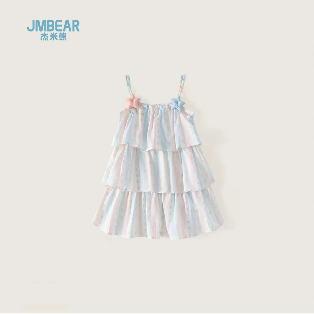 JMBEAR/杰米熊 断码清仓新款2025女小童连衣裙公主裙洋气qc05