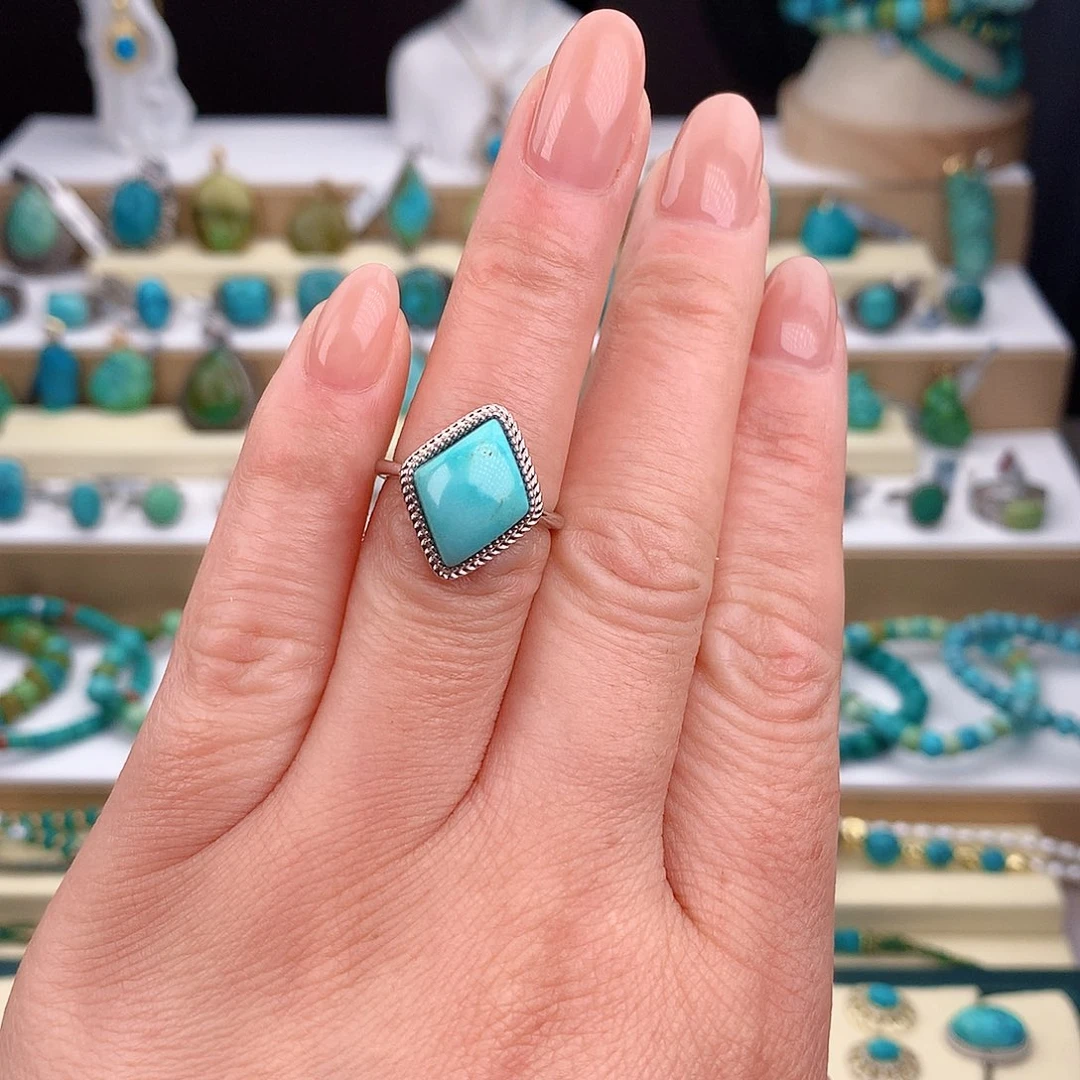 绿松石未镶嵌戒指