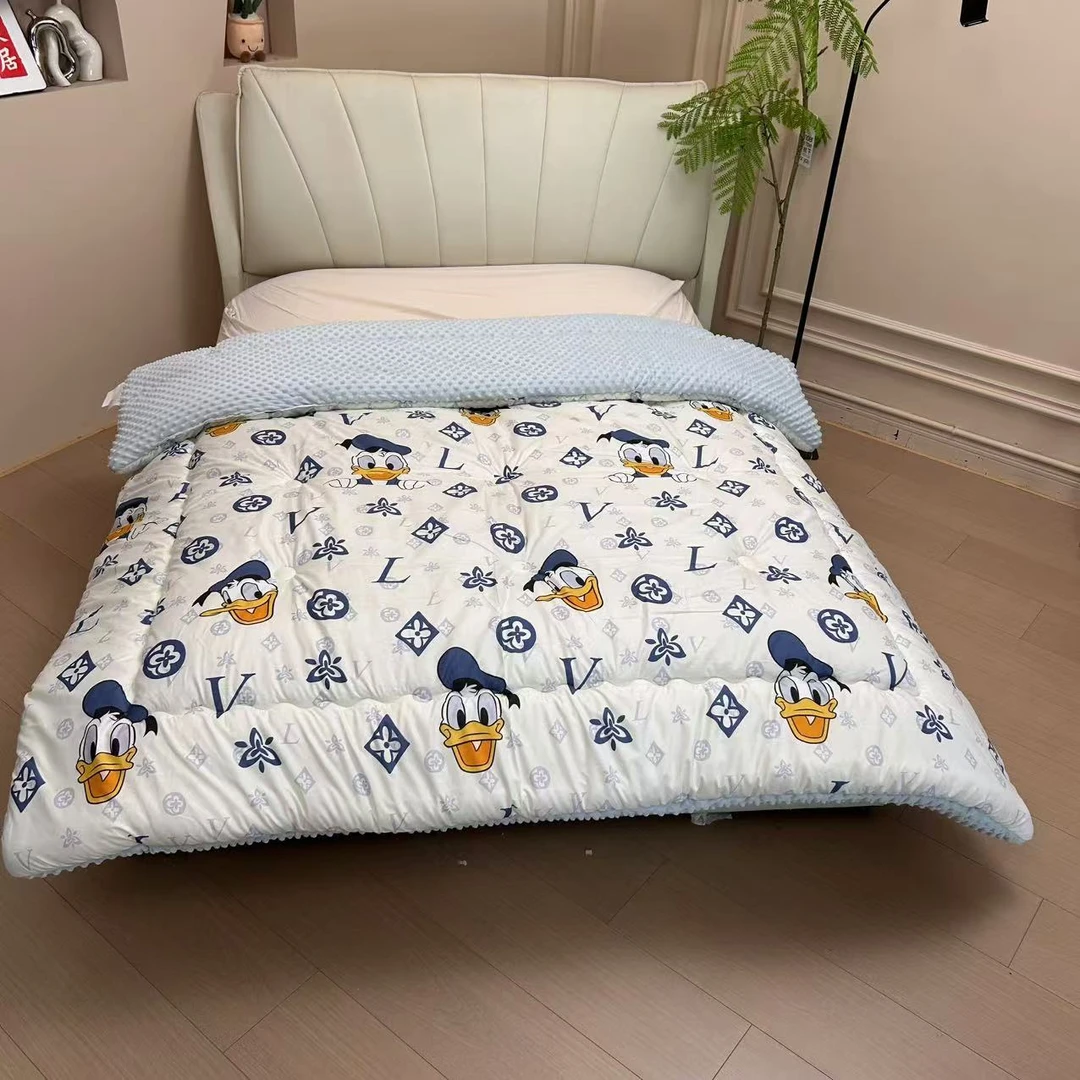 【M豆豆被-路易威鸭】200*230cm加厚豆豆被 保暖舒适亲肤透气豆豆被