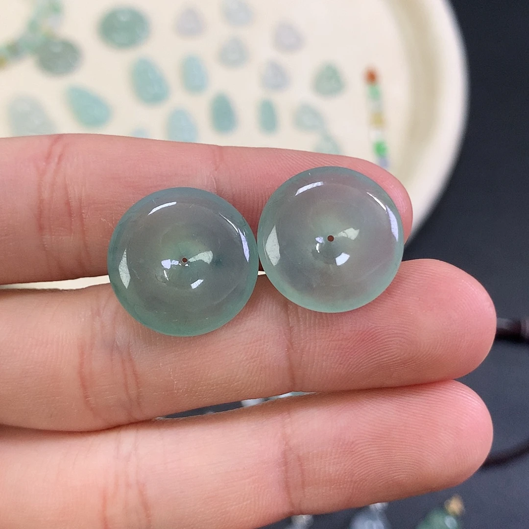 翡翠未镶嵌颈饰缅甸A货翡翠平安扣