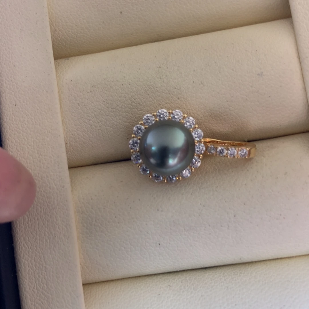 海水珍珠银S925镶嵌颈饰