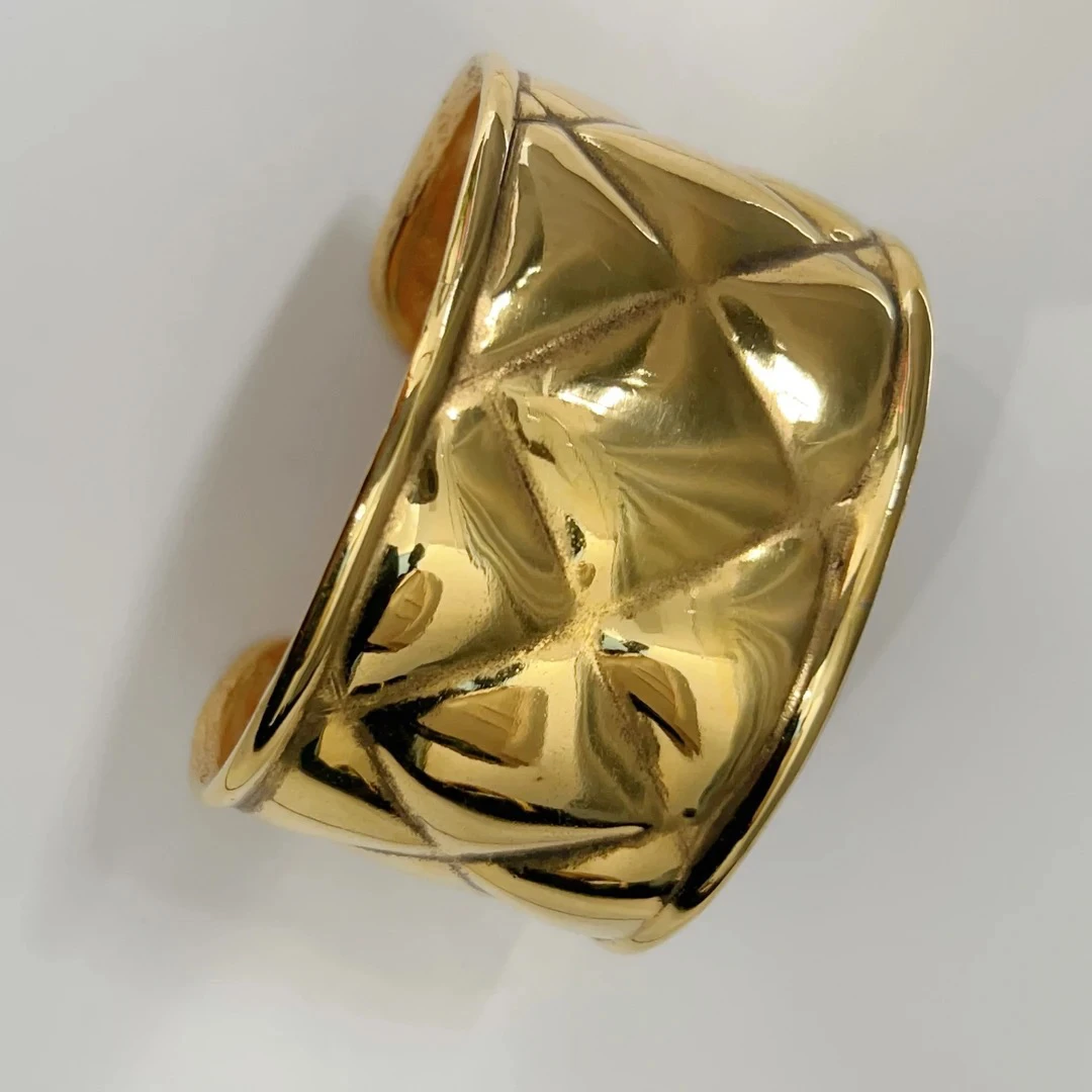 95新 Chanel/香奈儿 Chanel vintage香奈儿中古手镯菱格cc