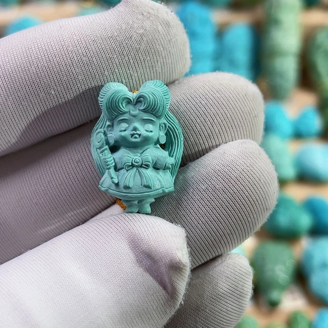 绿松石未镶嵌珠宝奇石