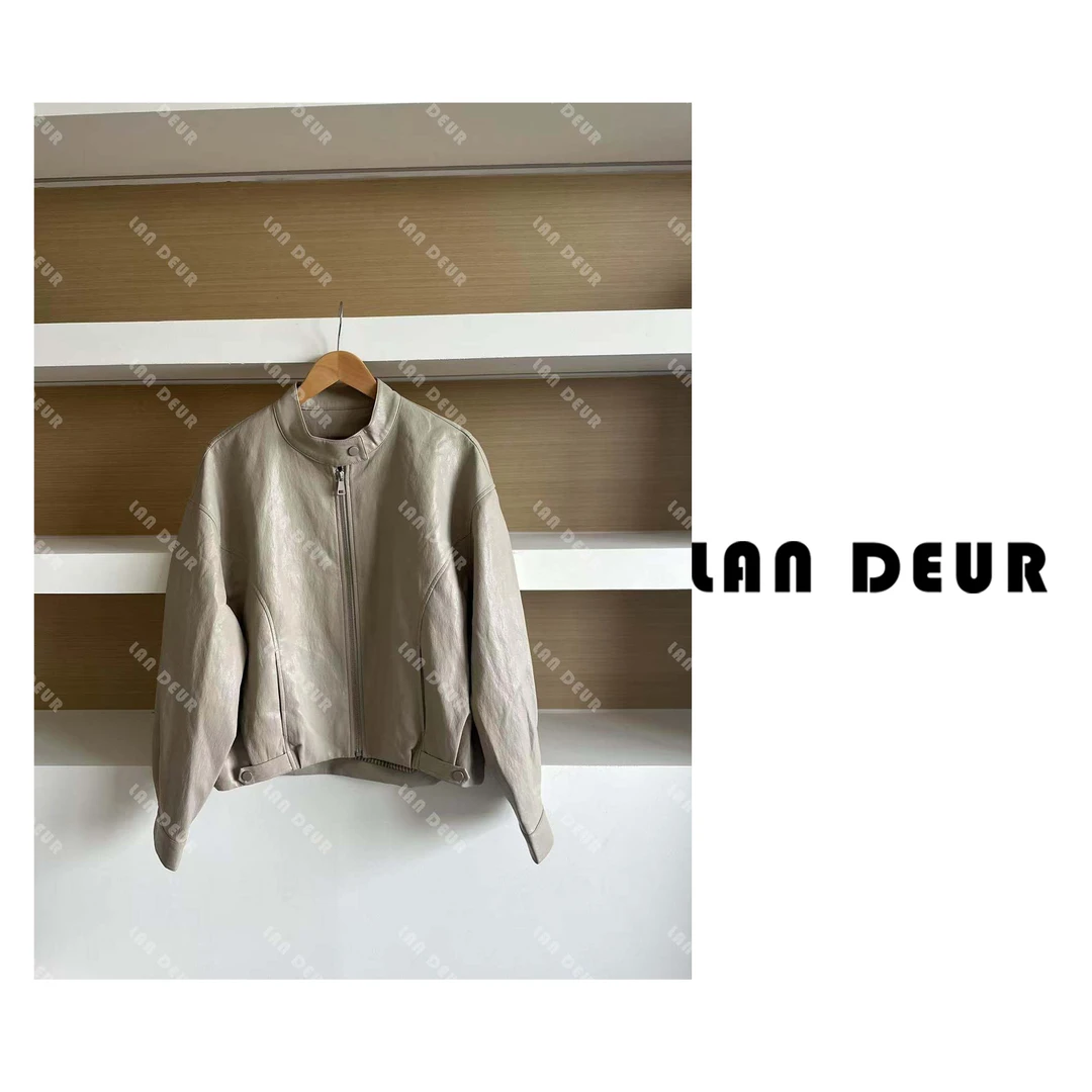 【夜宴星约】简约气质时尚休闲夹克短款PU皮衣外套女上衣