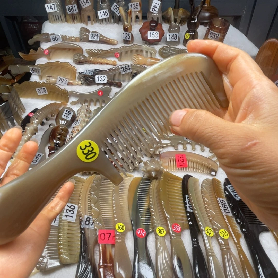 油***花牛角梳牛角福利款