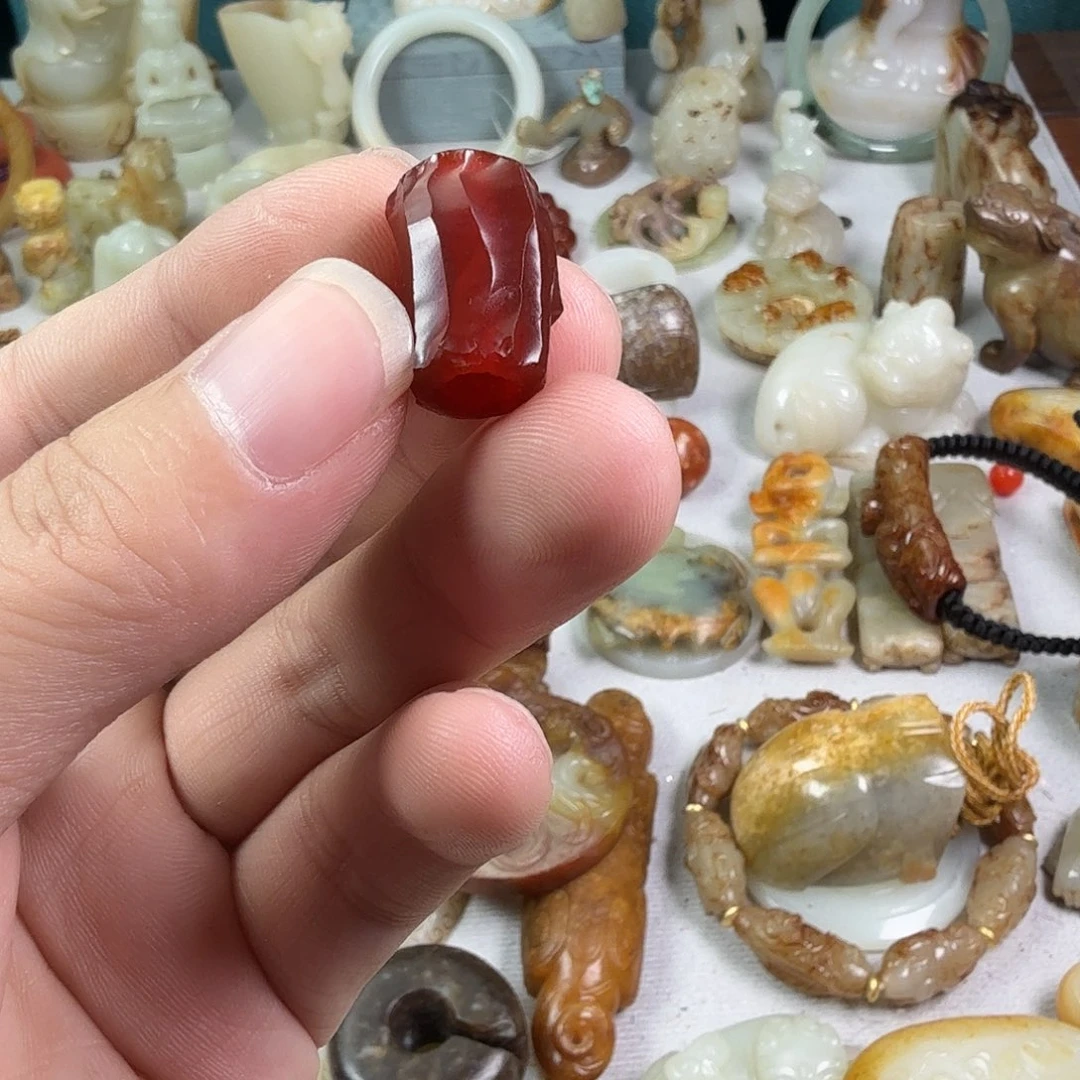 用***9和田玉（糖玉）未镶嵌车挂