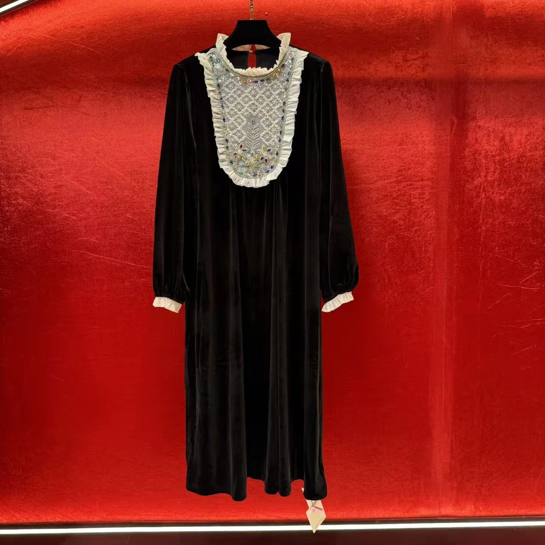 DanDancollectionstore【稀世璀璨】优雅宫廷风大码连衣裙392