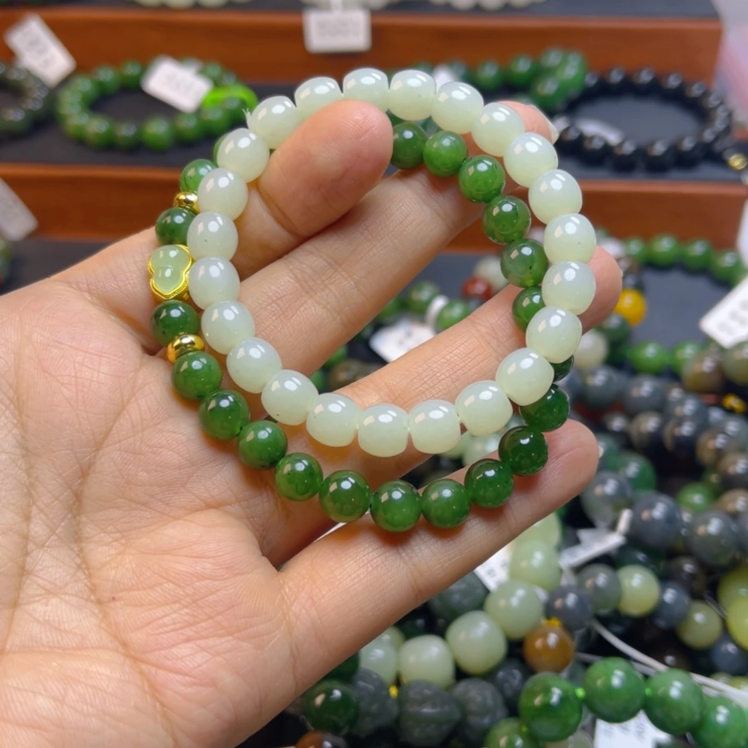 和田玉未镶嵌手链