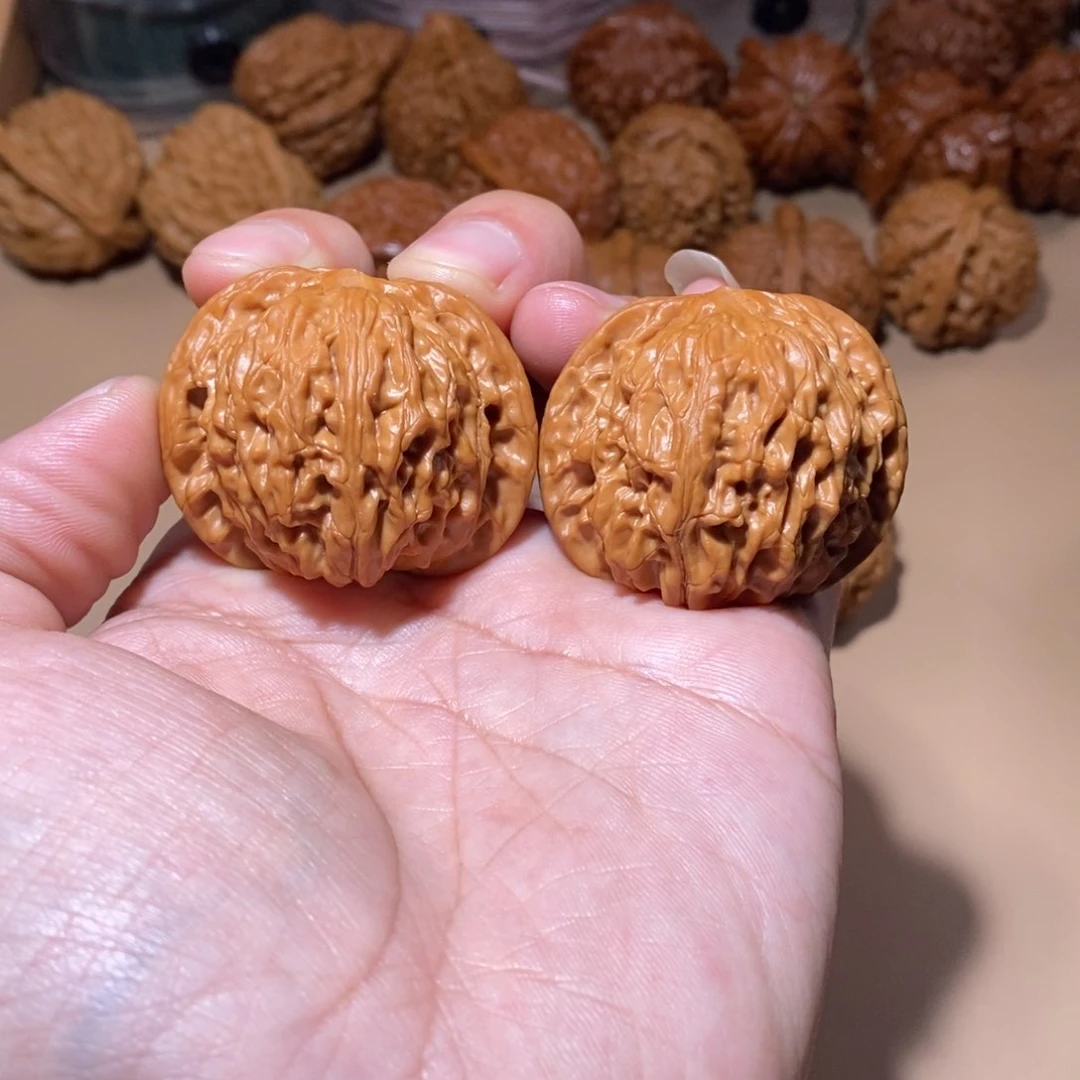 文玩核桃把件全品无修41尺房山磨盘