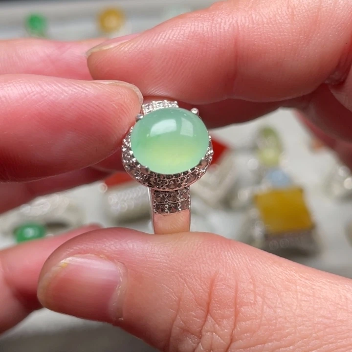 翡翠未镶嵌戒指缅甸天然