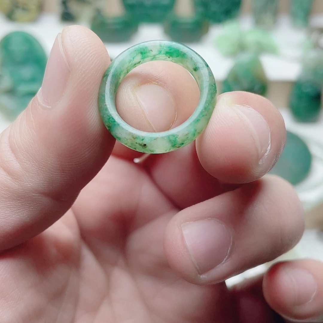 独山玉未镶嵌戒圈17内径