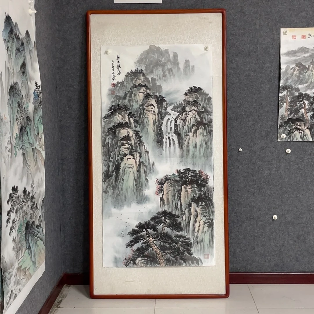 国画四尺138.69画芯 不带框 捡漏