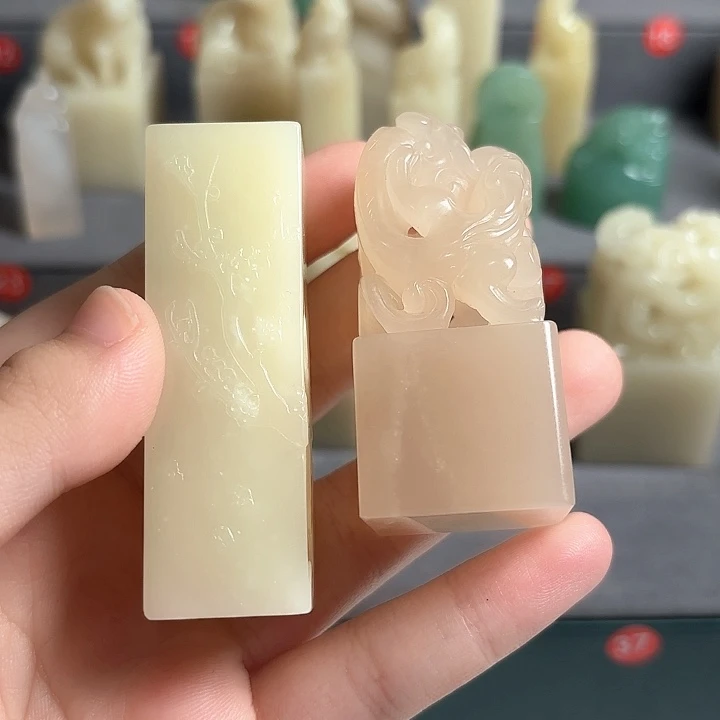 喵***)昌化石印石寿山芙蓉印章