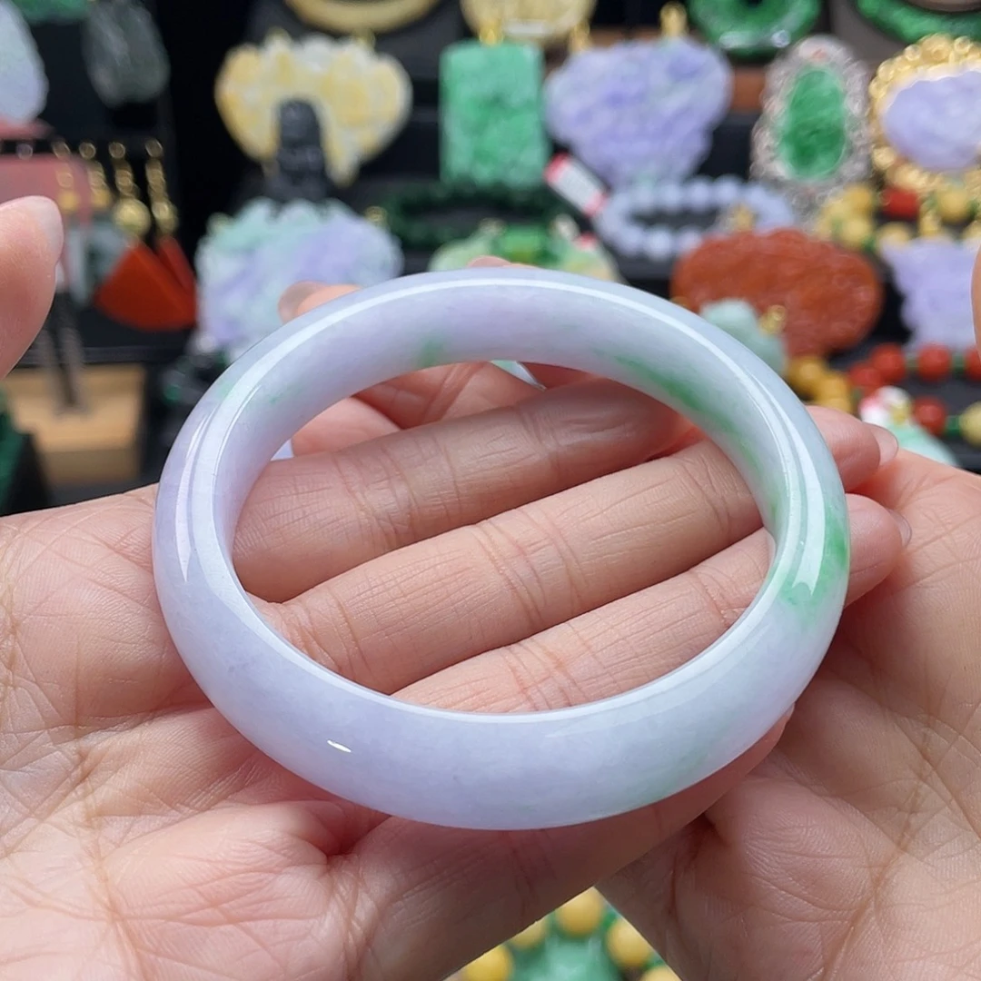 翡翠未镶嵌手镯代编织