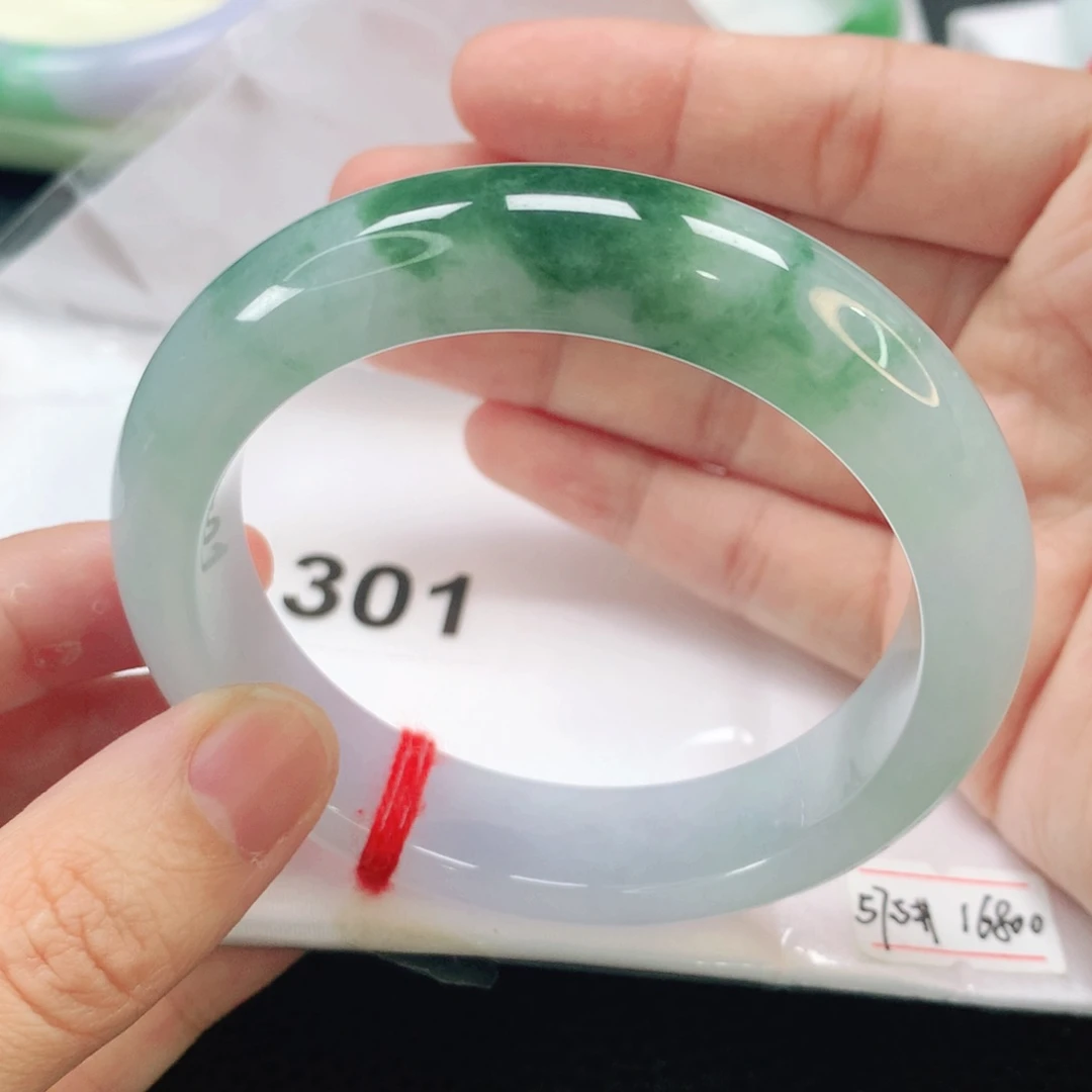 未镶嵌手镯翡翠缅甸57.5