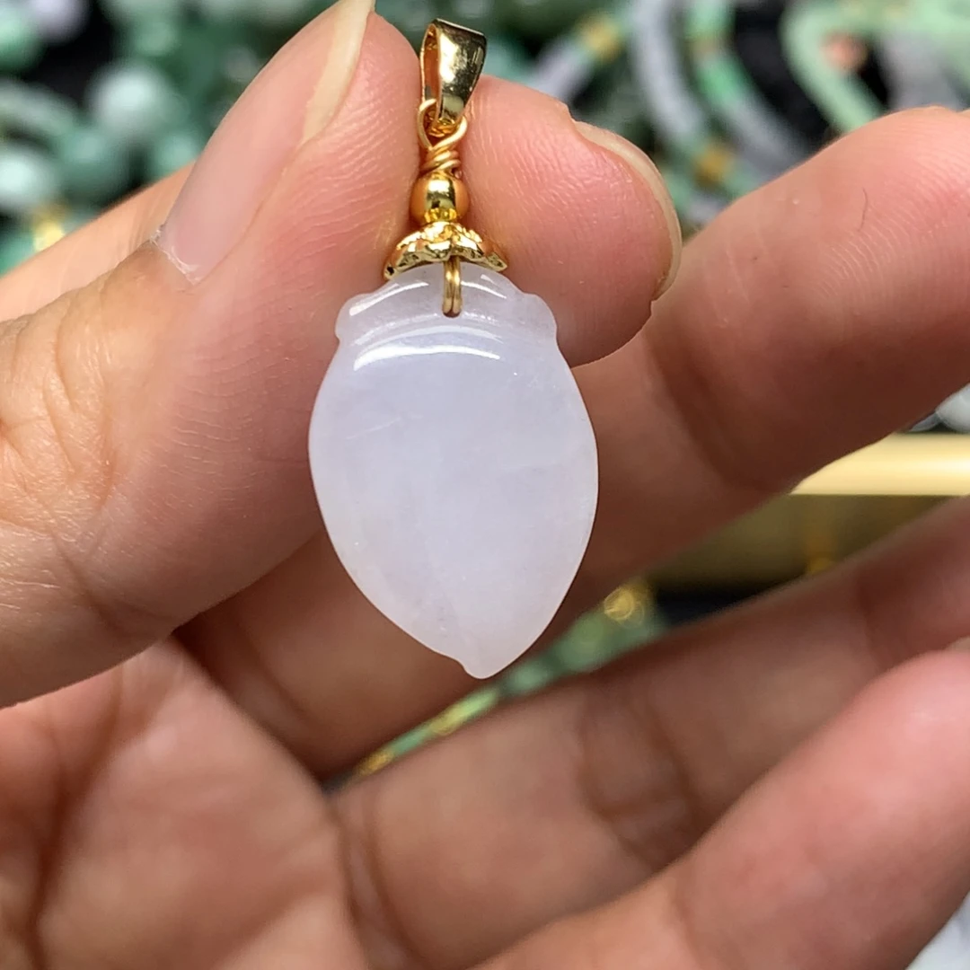 吊坠(不含链)合金翡翠有纹裂