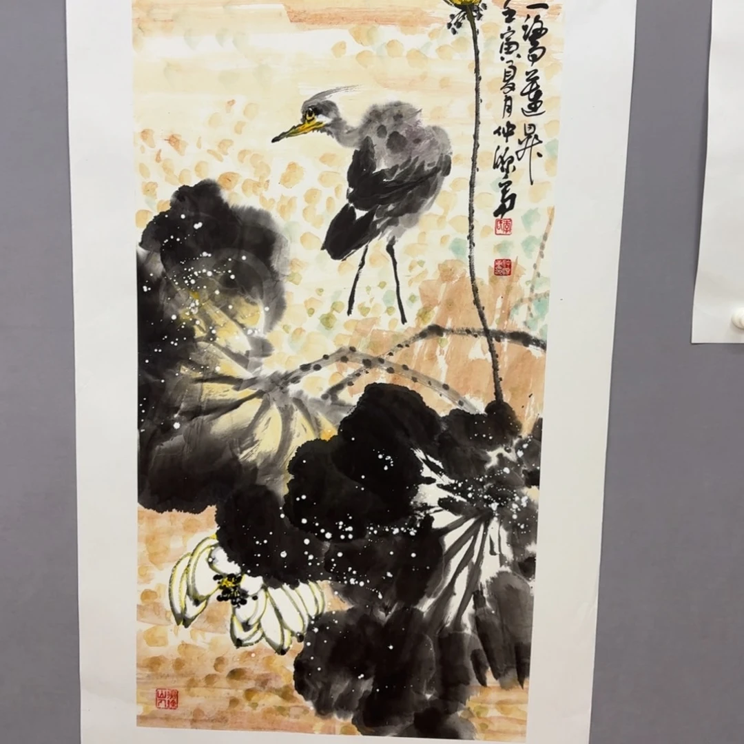 国画艺术家真人手绘