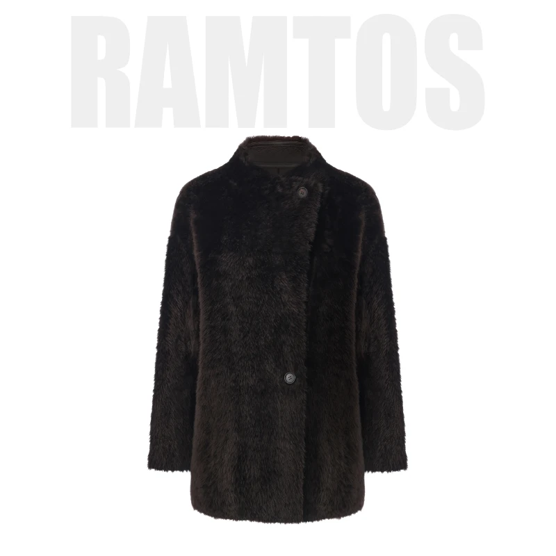 未使用 RAMTOS 静奢拉贡皮草一体外套TP033903