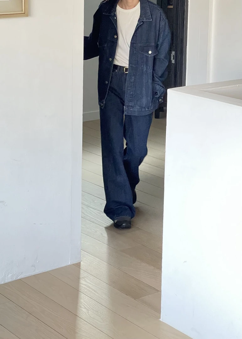 韩国中性牛仔外套