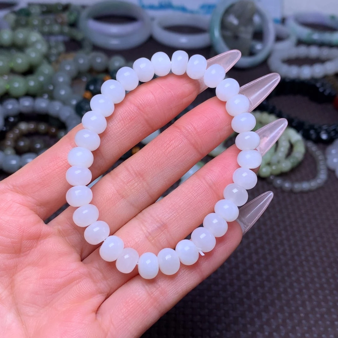 未镶嵌手串和田玉卡8