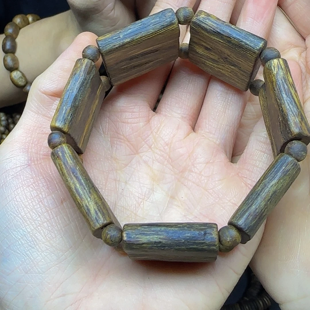 沉香碎屑沉香+沉水浮手牌单圈26克加