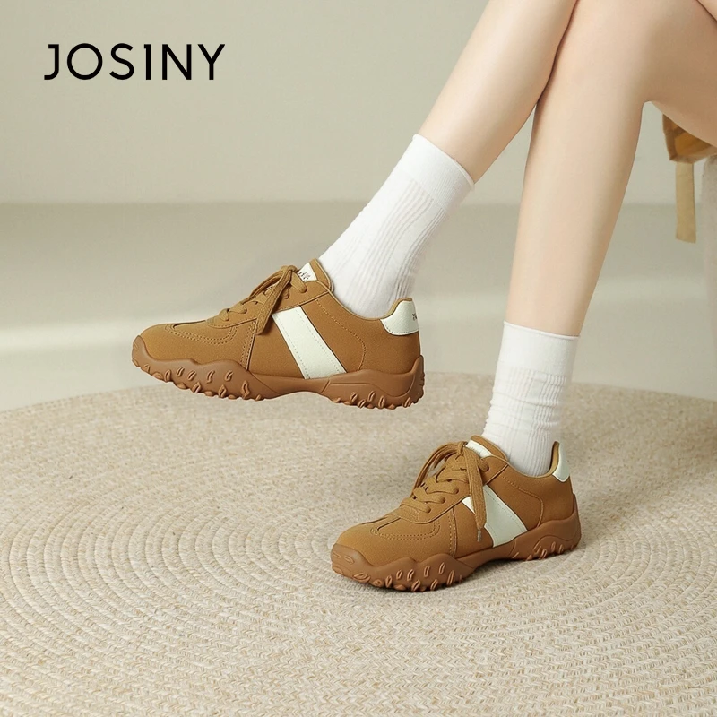 卓诗尼厚底德训鞋女2025秋季新款运动百搭时尚休闲鞋爆款阿甘鞋女