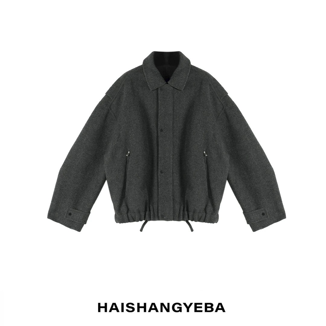 【海上叶爸】新款2025秋冬百搭95羊毛5羊绒休闲短款外套
