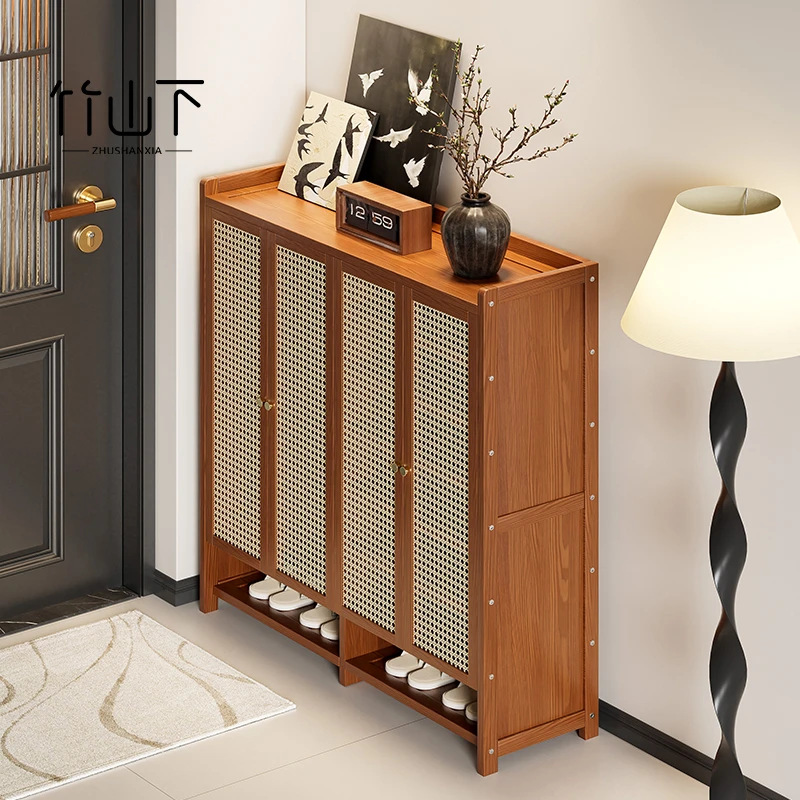 鞋柜家用门口2025年最新款玄关大容量防尘鞋架轻奢简约鞋子收纳柜