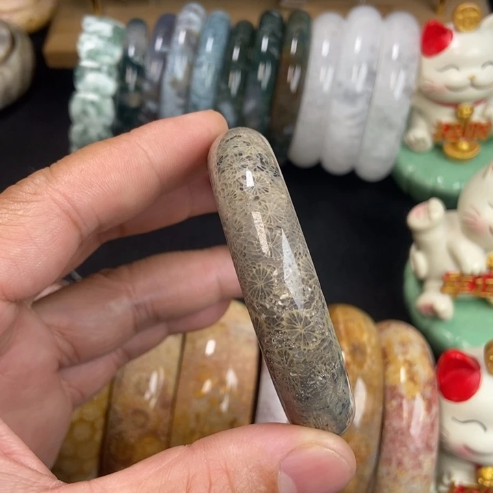 未镶嵌手链硅化珊瑚（珊瑚玉）56+