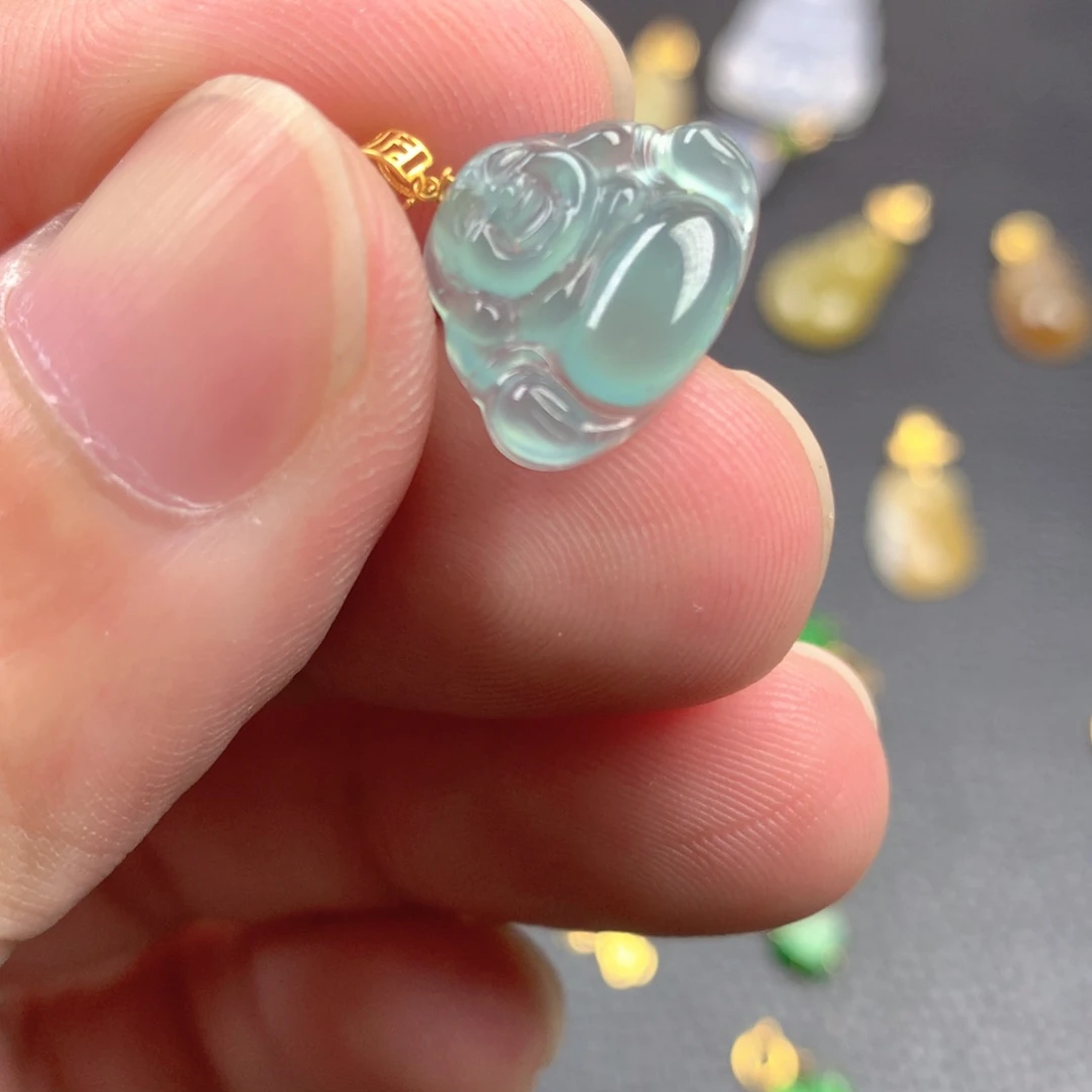 【闪购商品】颈饰18K金镶嵌翡翠翡翠