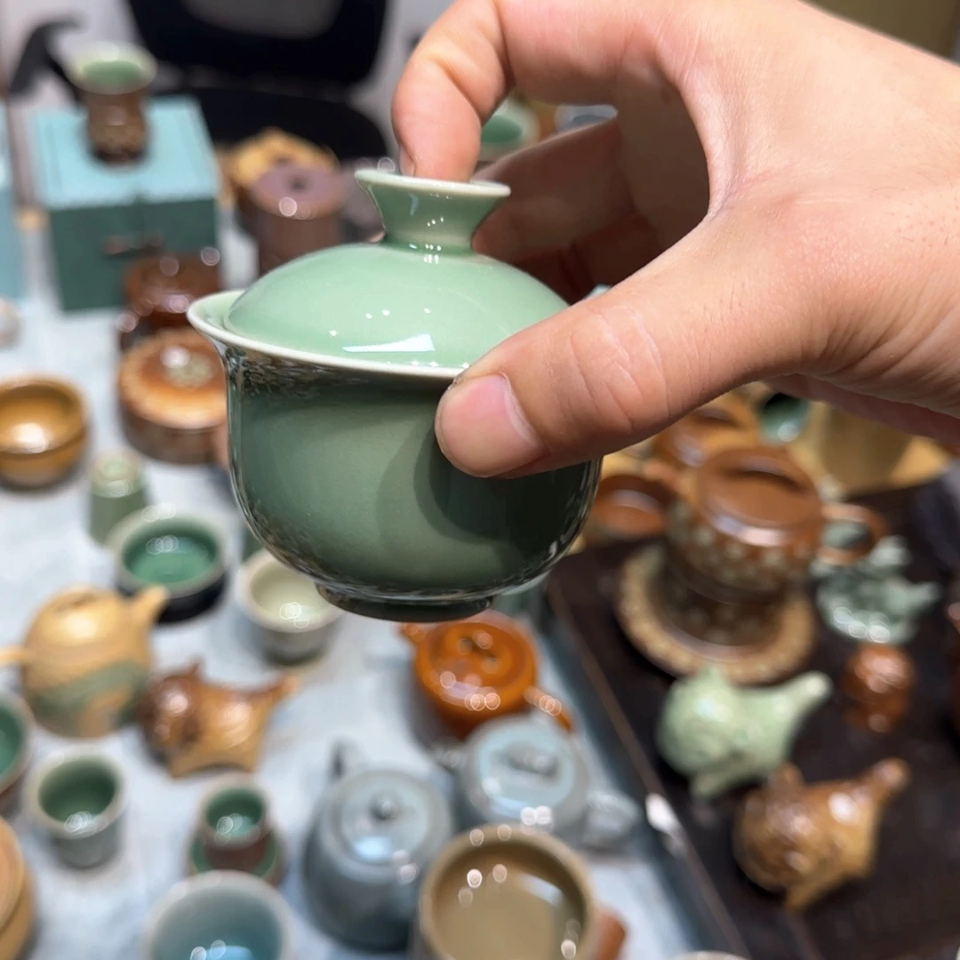 小金茶具青瓷茶器
