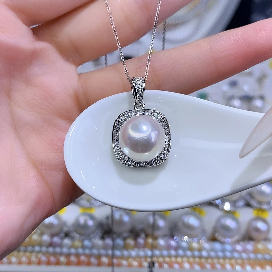 颈饰合金淡水珍珠F
