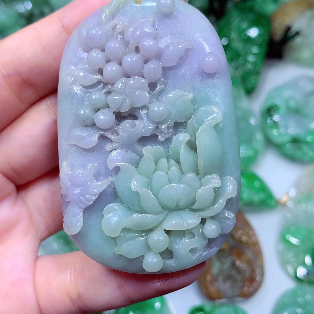 翡翠未镶嵌吊坠(不含链)