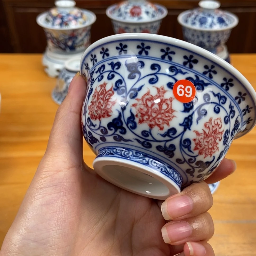 手绘现代茶具非古董