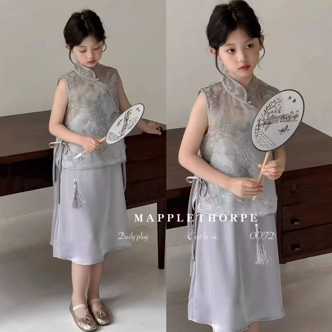 S2651中国风套装（上衣+裤子）