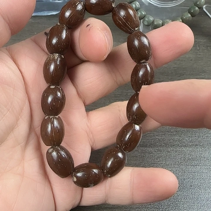 手串星月菩提卷王文玩闪拍--22