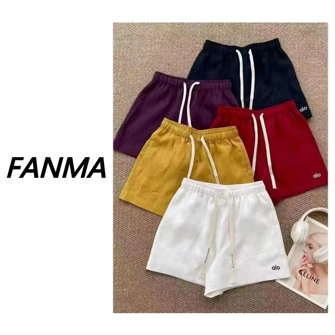 #纯麻四分裤# 春夏女士亚麻直筒短裤 高腰显瘦休闲裤 F329-58069