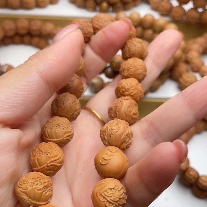 猴头核桃手串体验款十二生肖守护神全家福