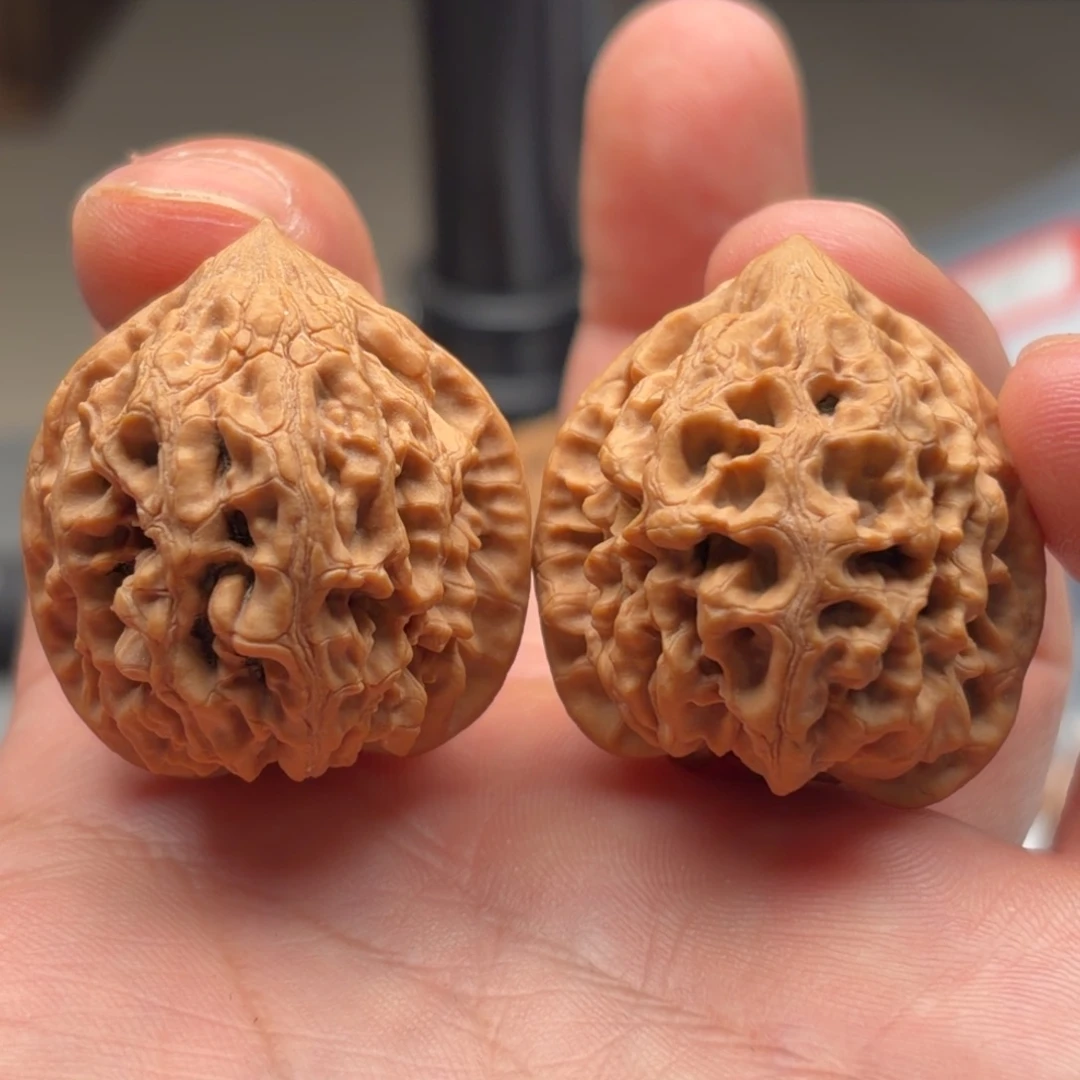 平***心文玩核桃吊坠太行龙纹平常