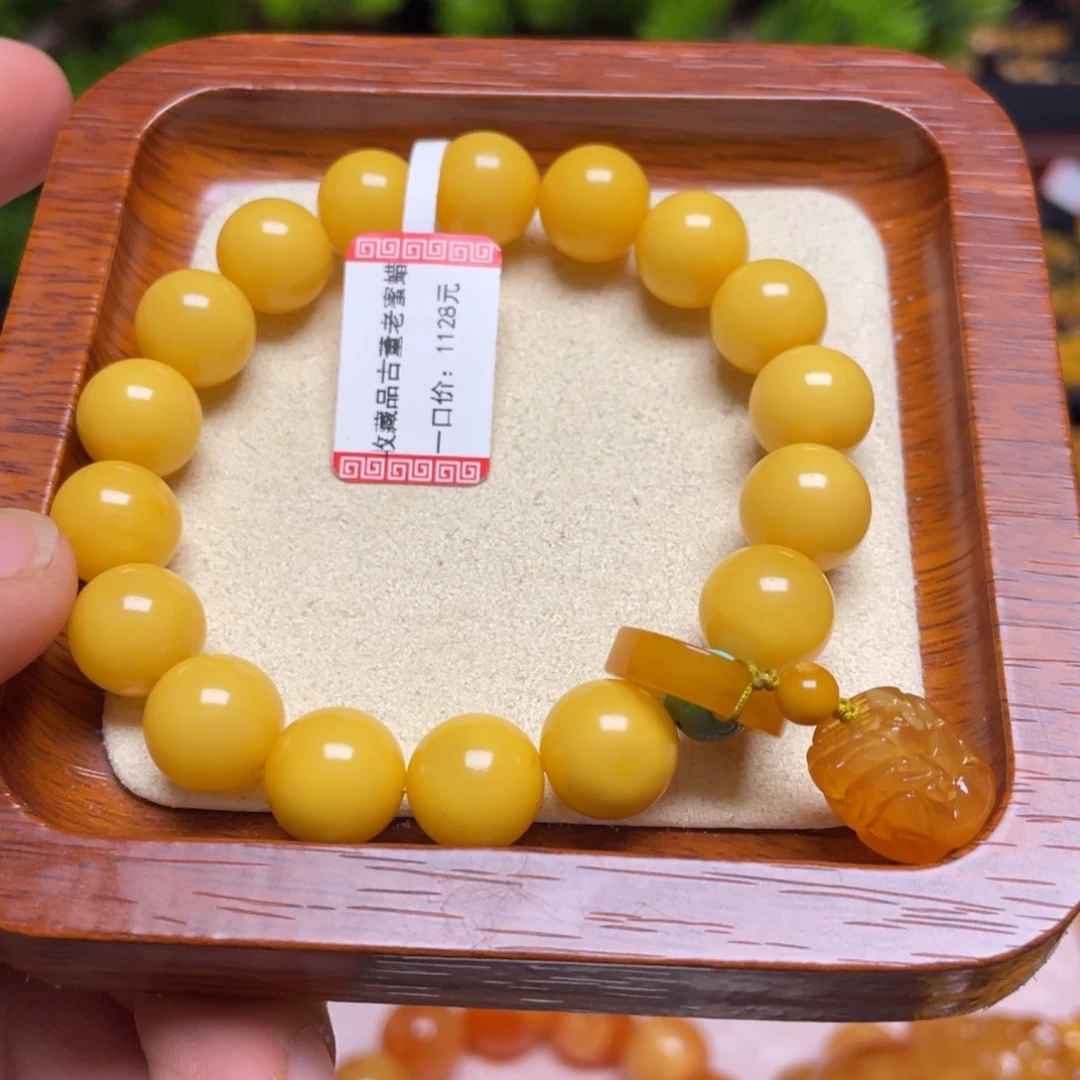 蜜蜡手链未镶嵌手串