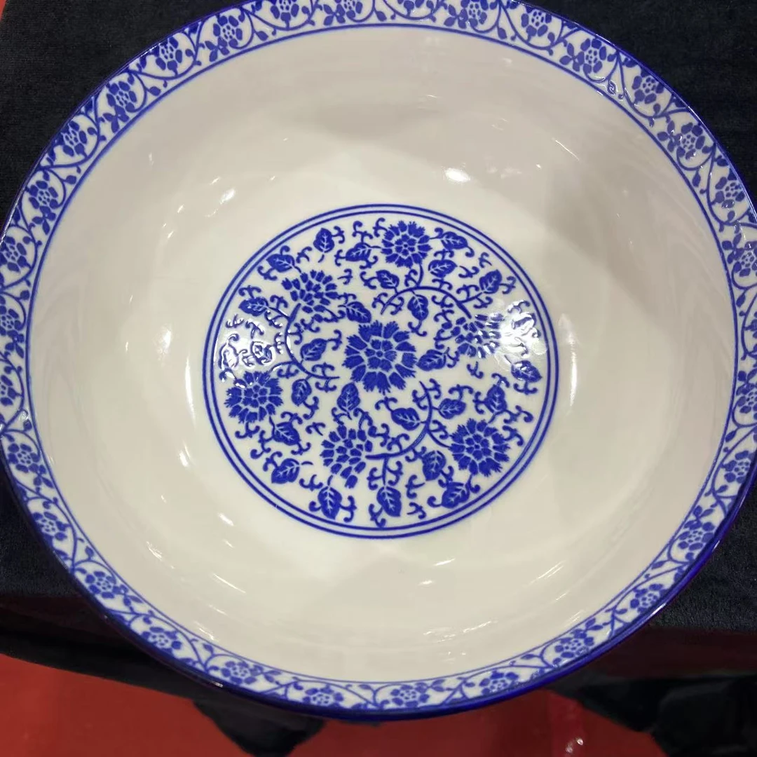 8英寸中式青花缠枝莲大汤碗