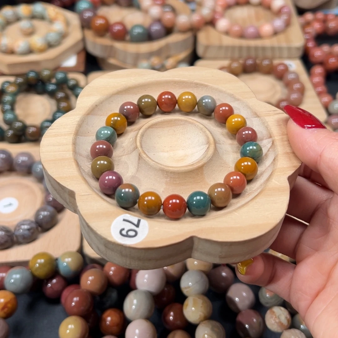 栖***）石英质玉未镶嵌手链194