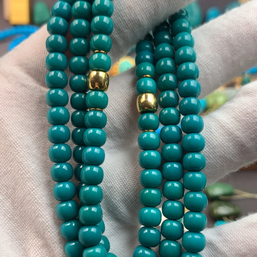 绿松石18K金镶嵌绿松石