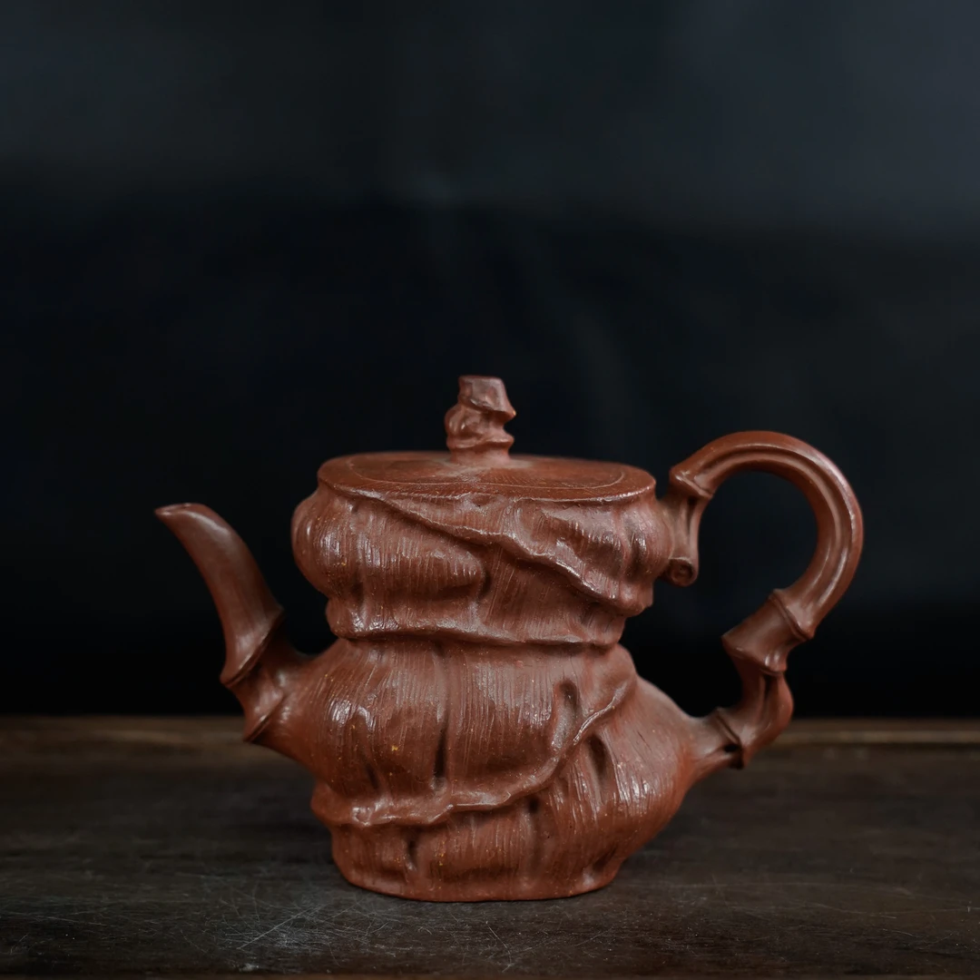 GSZS-6464    民间艺人  宜兴手工紫砂  罗汉竹